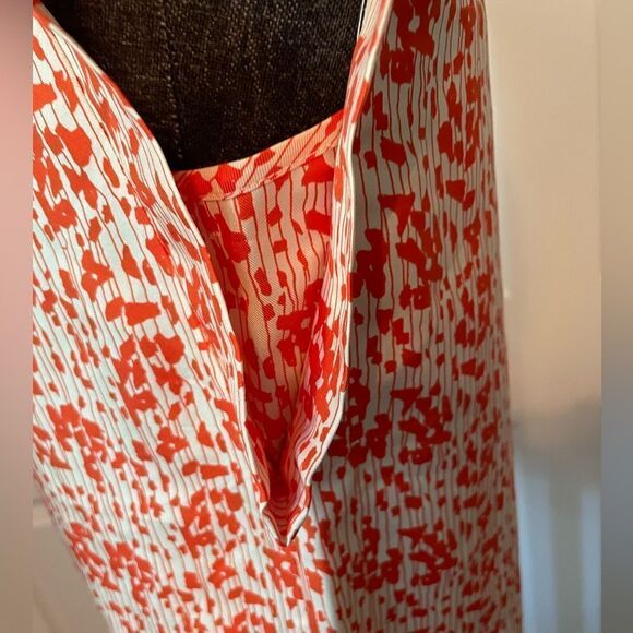 Loeffler Randall Silk Print Blouse Size 2 - Picture 6 of 10